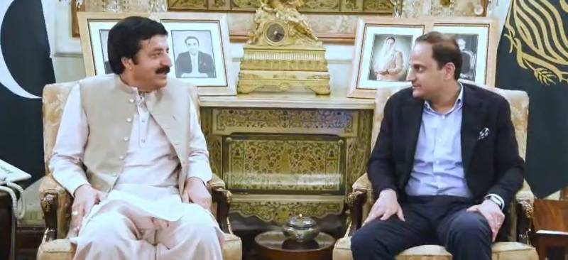 میئر کراچی مرتضیٰ وہاب کی گورنر پنجاب سردار سلیم حیدر سے ملاقات