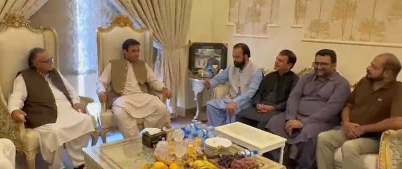 حمزہ شہباز کی عامر خان کی رہائش گاہ آمد، خیریت دریافت کی